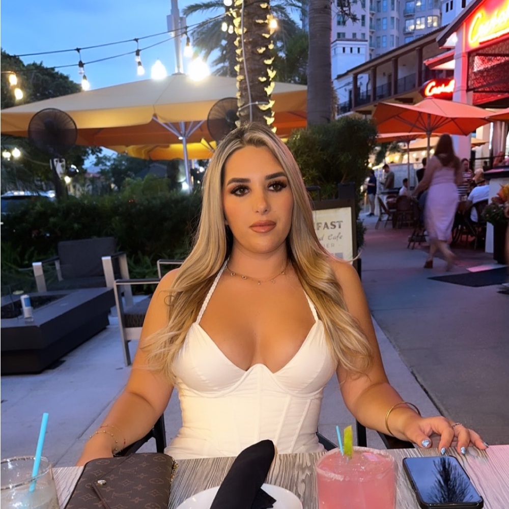 Elegant White Halter Top Dress